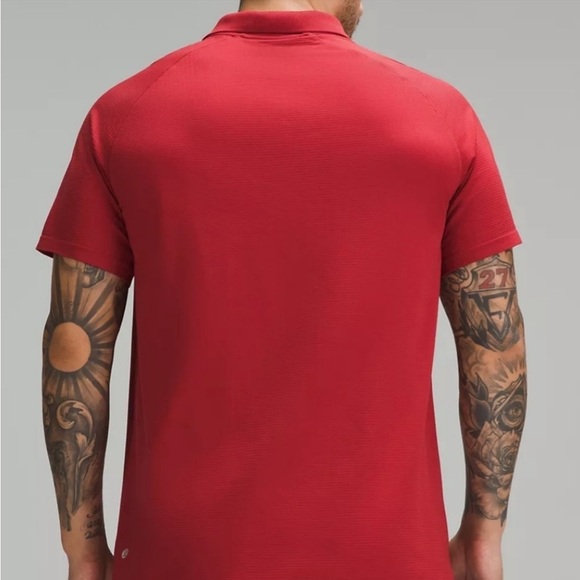 Metal Vent Tech Polo - Sport Red - Picture 3 of 5